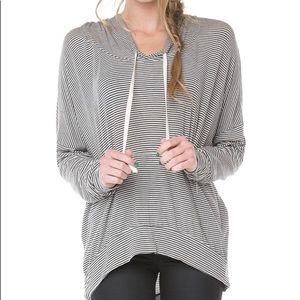 Brandy Melville Striped Hoodie